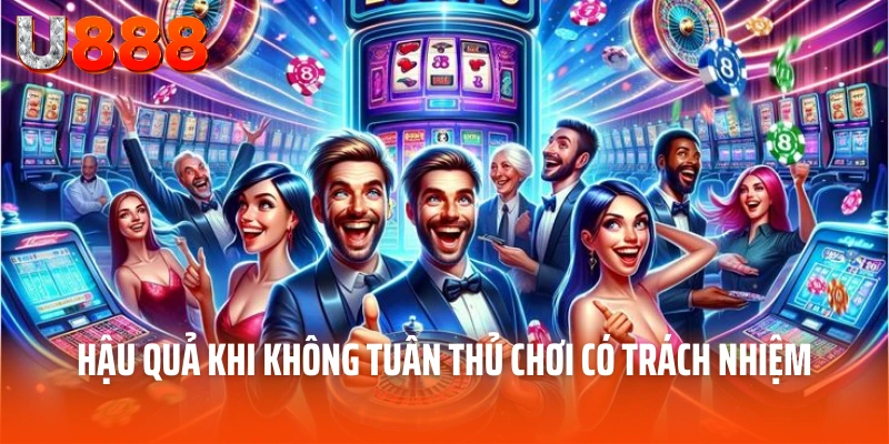 Chơi Có Trách Nhiệm U888 - Trách Nhiệm Của Mọi Người Chơi 3 Hậu quả khi không tuân thủ chơi có trách nhiệm